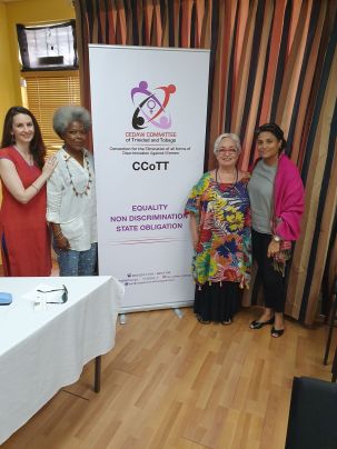 165 a Vlnr Angely Lytle, Terry Inch, Alda Facio en Renuka Biharie